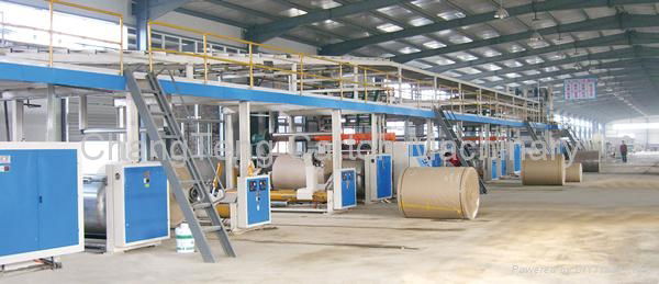 [ZB-WLX-120-2000]5 Ply Kraft Paper Corrugated Board Making Plant 2