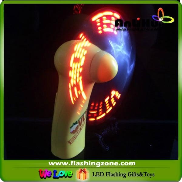 Flashing LED Message Fan with Your AD,handy message fan