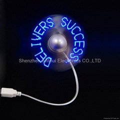 usb message fan with programmable