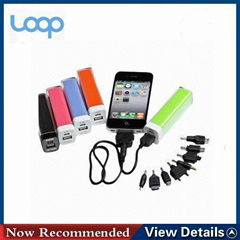 2,200mAh External Battery Charger Lipstick