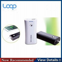 5200mah Fashion design power bank with LED flashlight