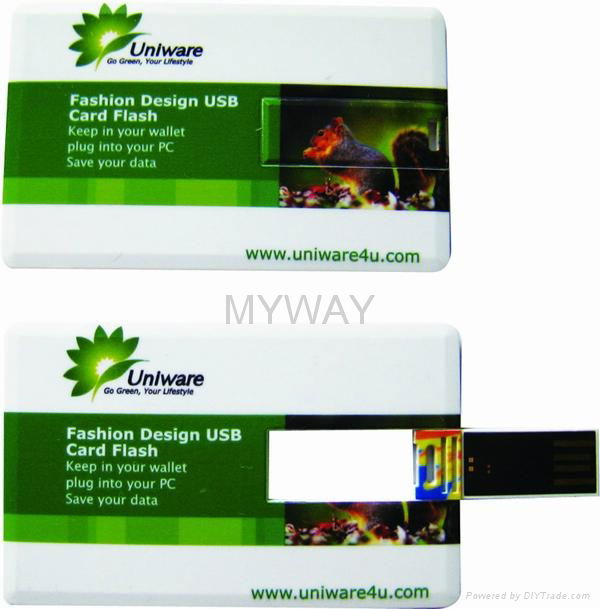 Slim credit card usb flash drive with full color printing 3