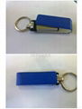 colorful leather usb memory stick with embossed logo attacehd key ring 4