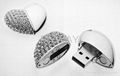 diamond heart shape usb pendrive for wedding gifts 2