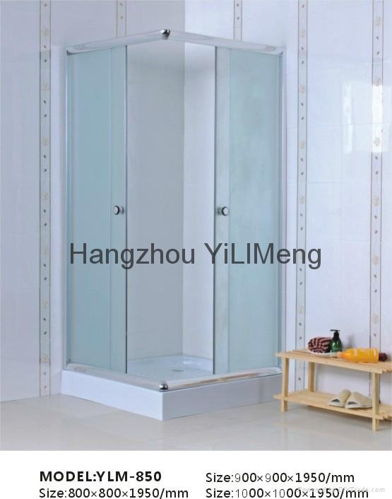 Square Low Shower Tray Sliding Shower Cabin 