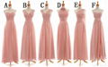 Bridesmaid's Dress Party Dress 6 Styles