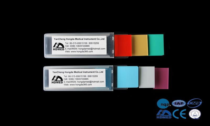 Color Frosted Microscope Slides   3