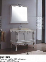 Europea style solidwood bathroom cabinet