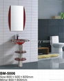 Glass wash bsin standing style with Mirror