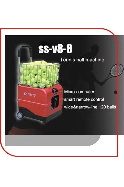 tennis ball shooting machine with free remote control and battery SS-V8-8