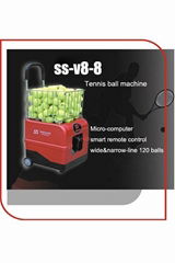 tennis ball shooting machine with free remote control and battery SS-V8-8