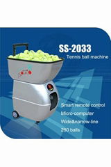 Tennis ball shooting machine with free battery and remote control SS-2033