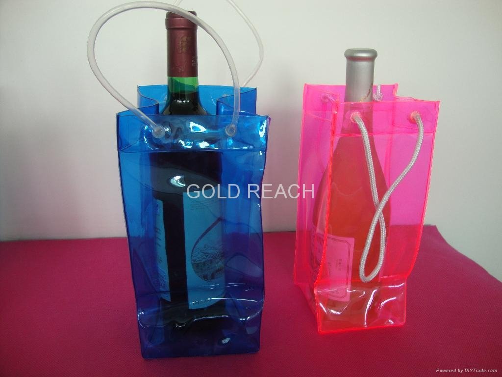 pvc ice wine bag with handles