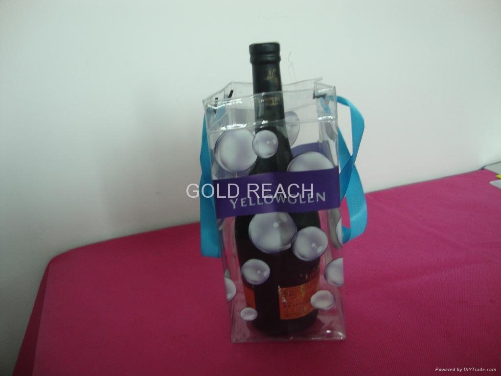 pvc ice wine bag with handles 2