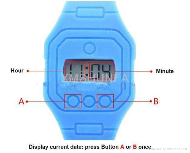 OPS Silicone Digital Watch