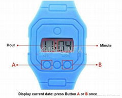 OPS Silicone Digital Watch