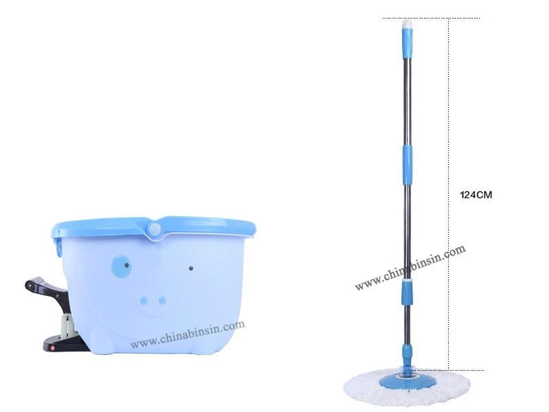 microfiber mop with cute bucket for cleaning 5