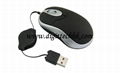 USB Retractable Cable Optical Mouse Mice 4 PC Laptop 2