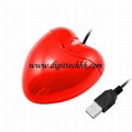 Red Heart USB 3D Optical Mouse Mice for PC/Laptop 2