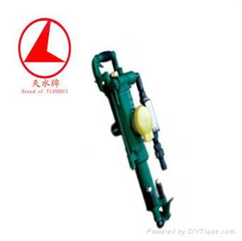 YT24 pneumatic rock drill with air leg 2