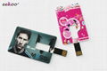 Digital printing colorful Credit Card USB Flash drive  2
