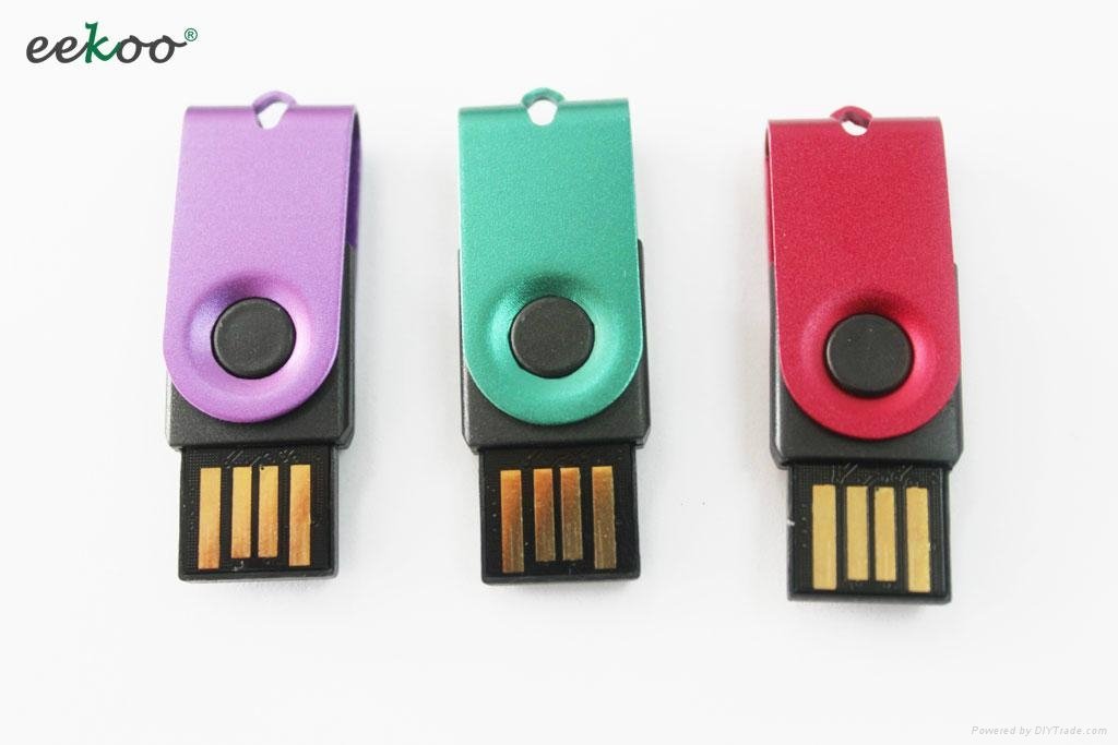 Mini colorful swivel USB pen drive 2