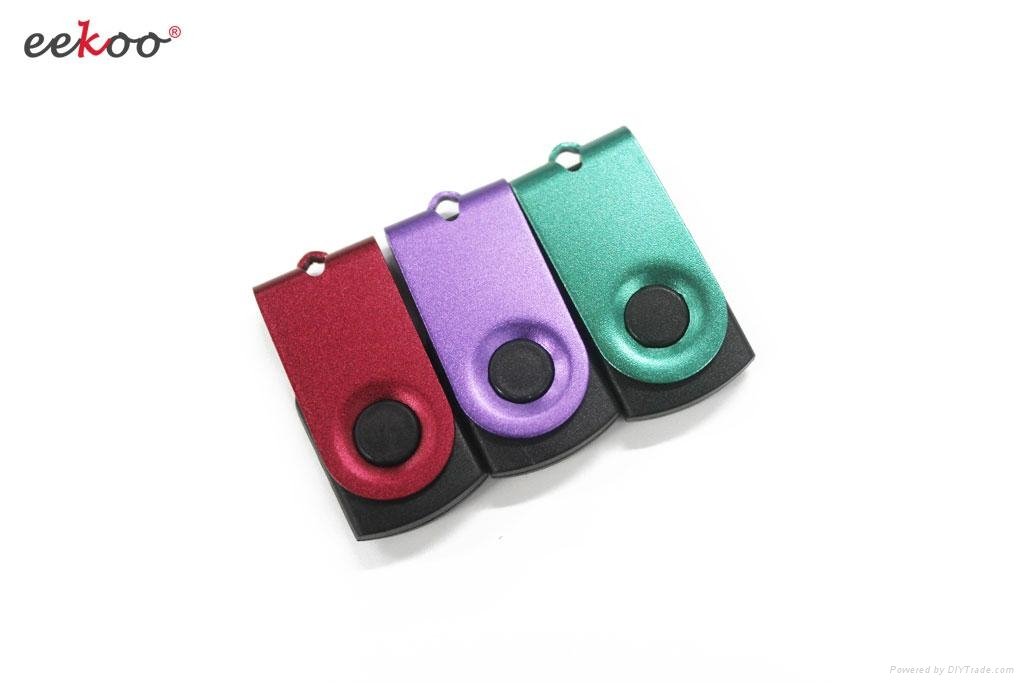 Mini colorful swivel USB pen drive 3