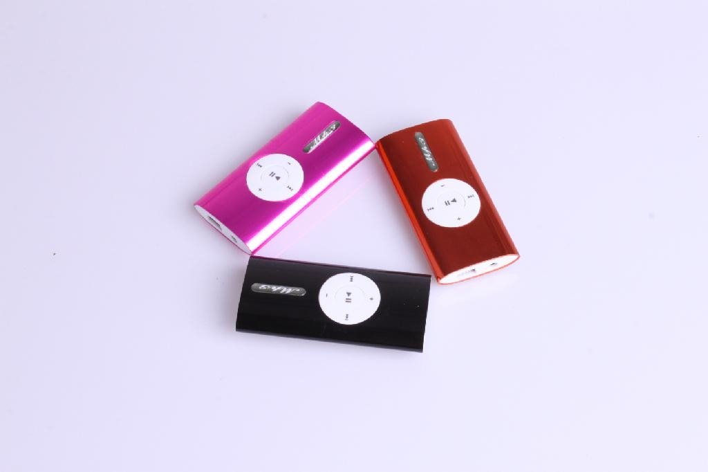 3.5mm Support 4G Portable Outer Speaker USB MP3 Player with Clip (4colors) 3