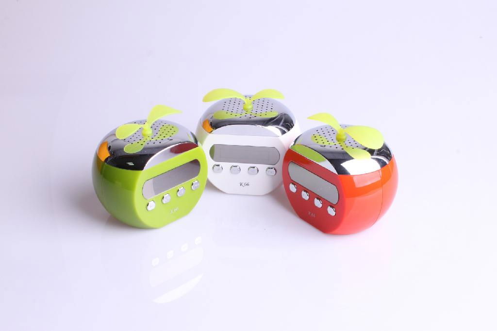 Apple style Mini Stereo Speaker Music MP3 Player FM Radio 