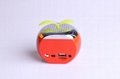 Apple style Mini Stereo Speaker Music MP3 Player FM Radio  2