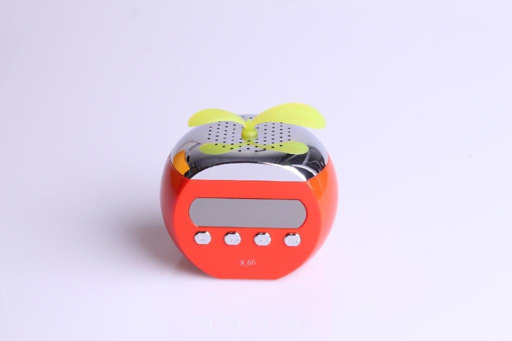 Apple style Mini Stereo Speaker Music MP3 Player FM Radio  3