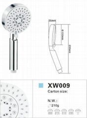 ABS PLASTIC HANDHELD SHOWER HEAD XW009