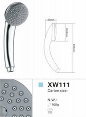 ABS PLASTIC HANDHELD SHOWER HEAD XW111