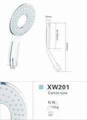 ABS PLASTIC HANDHELD SHOWER HEAD XW201