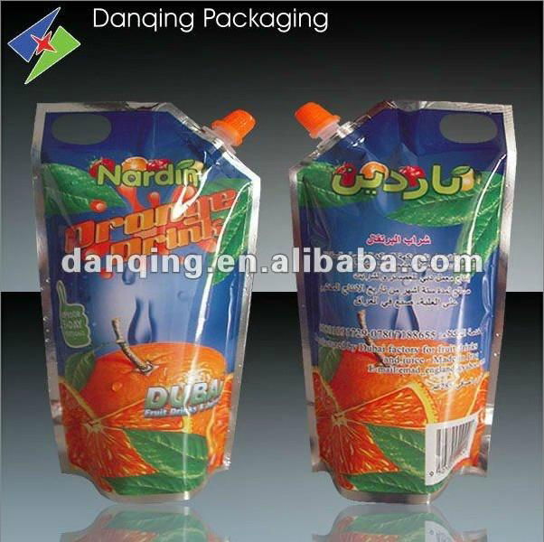 Laminated Plasitc Printing Stand Up Pouch With Spout and filling mouth