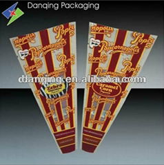 USA popcorn triangular packaging bags