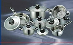 12pcs surgical stainless steel cookware set