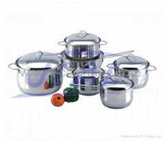 12pcs surgical stainless steel cookware set