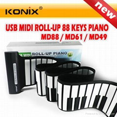 USB MIDI ROLL UP PIANO ROLL AWAY PIANO 