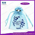 embroidery drawstring organza bag