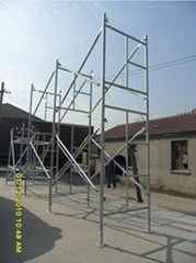 Steel Ladder Frame Scaffolding (flip lock, OD42.7mm)