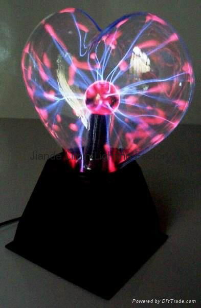 Plasma Ball Light with heart shape