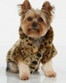 luxury leopard printing dog apparel for