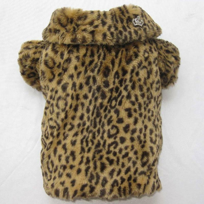 luxury leopard printing dog apparel for pets 3