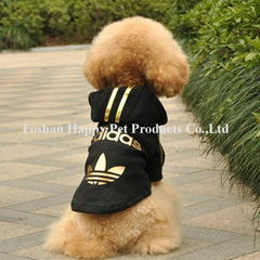 single layer dog coat with hat design