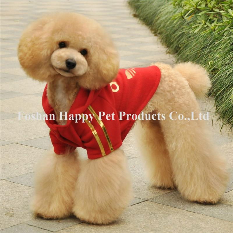 single layer dog coat with hat design 2