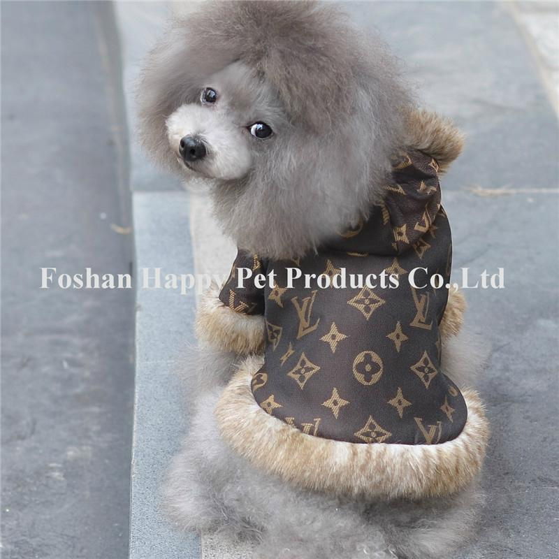 luxury cony fur warmly dog clothing