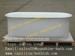 double ended cast iron bathtub