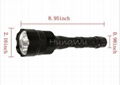 rechargeable cree led torch with 3 *