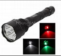 TrustFire handheld torch with multi beam colors